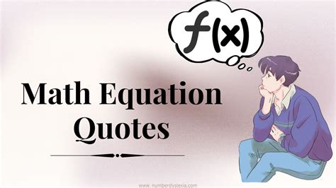 20 Thought Provoking Quotes On Math Equation Number Dyslexia