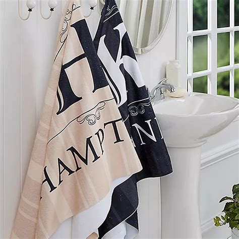 Elegant Monogram Bath Towel Bed Bath And Beyond Canada