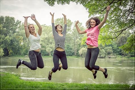 Jumping Happy People Female Free Photo On Pixabay