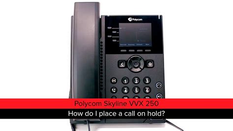 Polycom Skyline VVX 250: How do I put a call on hold? - YouTube