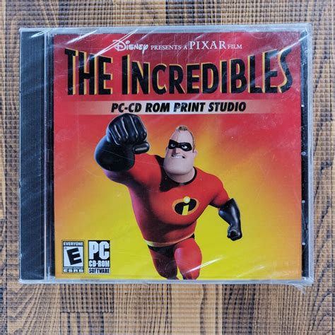 Disney Pixar The Incredibles Pc Cd Rom Print Studio Pc Game Sealed Ebay