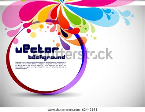 Colorful Abstract Splash Designvector Illustration Stock Vector