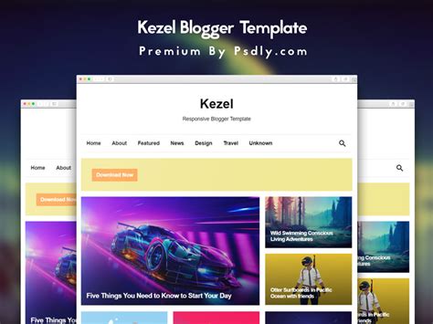 [FREE] Kezel Blogger Template Premium Free ( ͡° ͜ʖ ͡°)
