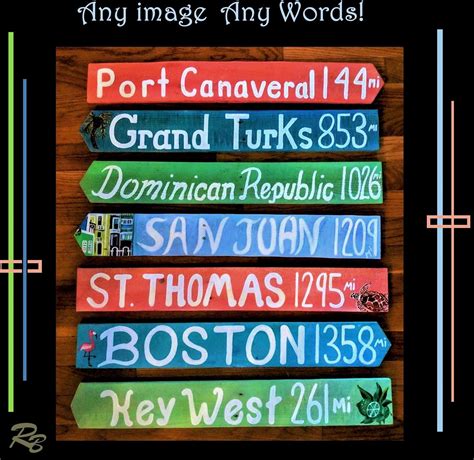 Buy Hand Crafted Destination Sign Signs Custom Reclaimed Wood Made