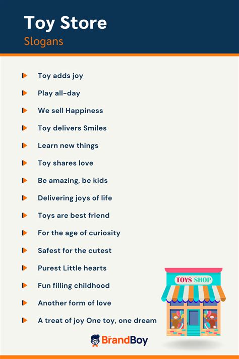 Toy Store Slogans And Taglines Generator Guide Thebrandboy