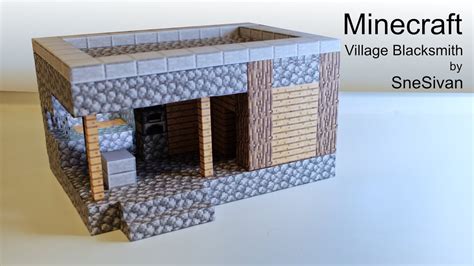 Paper Minecraft Papercraft House Printable Minecraft Papercraft