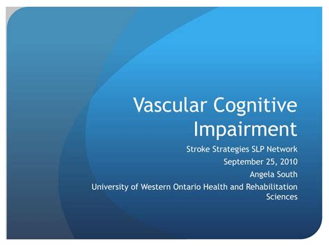 Ppt Vascular Cognitive Impairment Powerpoint Presentation Free