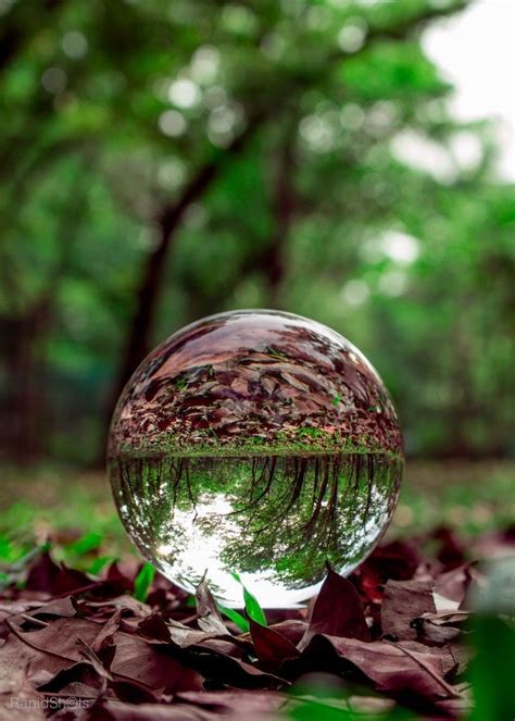 Glass Ball Moonlight Photography Reflection Photography Abstract