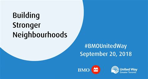 Bmo And United Way Building Stronger Neighbourhoods