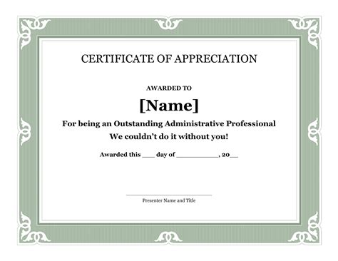Sample Certificate Of Appreciation For Community Service The Document
