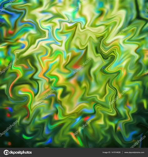 Abstract Background With Green Foil Effect Marbled Or Mixed