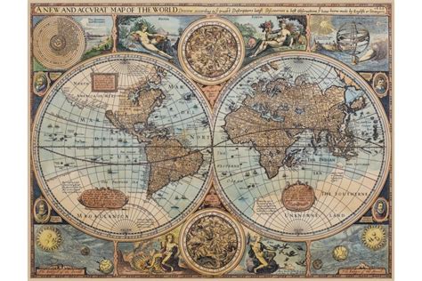 Vieille Carte Du Monde Carte