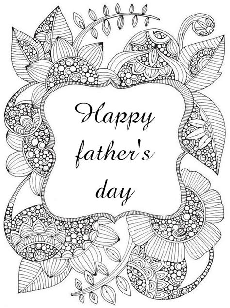 Free, printable father's day coloring pages that the kids will love to color and dad would love to be given. Adult coloring page Happy father's day | adult colouring ...