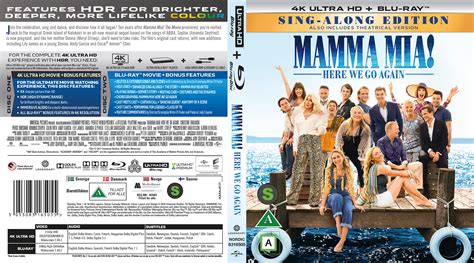 Coversboxsk Mamma Mia Here We Go Again Nordic Blu Ray 4k