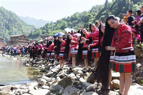 this is huangluo a village in china the woman in this village only cut their hair once in