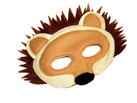 Childrens Woodland Animal Hedgehog Felt Mask Magical Attic