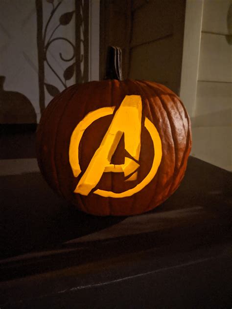 Avengers Pumpkin Carving Stencils