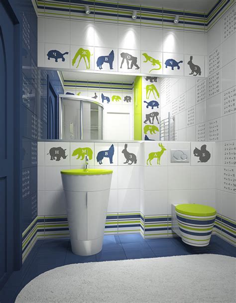 Get some interesting ideas here. 18 Colorful and Whimsical Kid's Bathroom | Home Design Lover