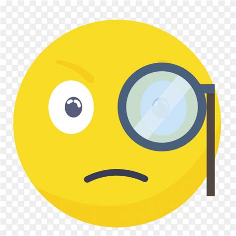 Emoji Face With Monocle Vector Png Similar Png