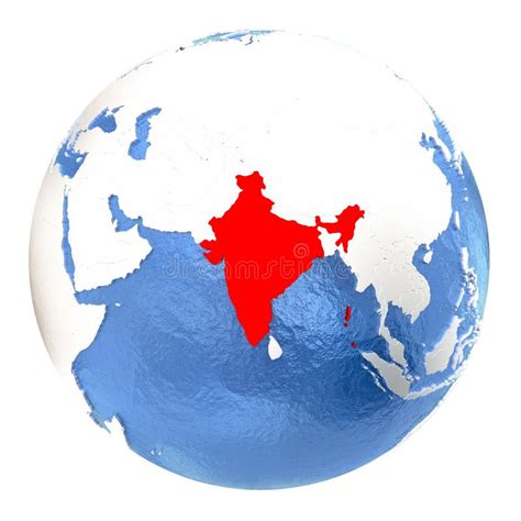 India On Elegant Globe Stock Illustration Illustration Of