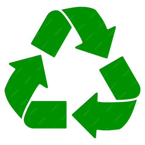 Reciclaje Verde O Flechas De Reciclaje Icono Plano Para Aplicaciones Y
