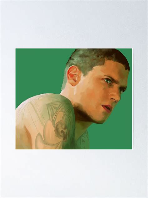 Poster Michael Scofield Prison Break Par Maravilau Redbubble