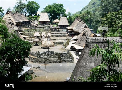 Overview Of The Traditional Village Bena On Flores Island East Nusa Tenggare Indonesia Stock