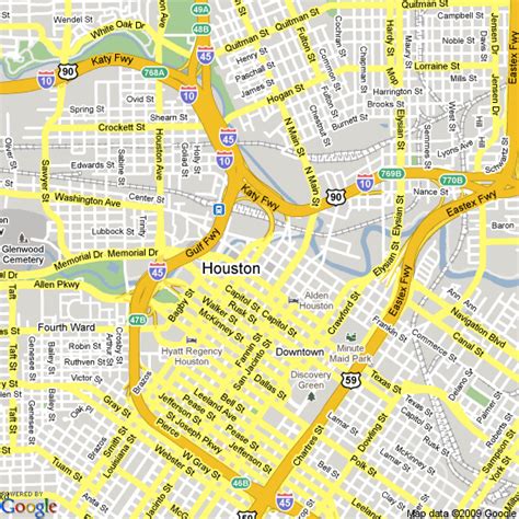 Map Of Houston Texas Free Printable Maps