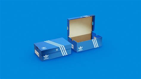 Adidas Shoe Box Set With 4k Textures 3d Model Ubicaciondepersonas