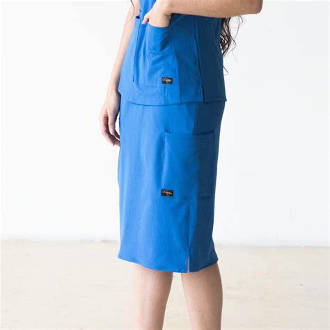 Final Sale Original Scrub Skirt Royal Blue Scrub Skirts Medical