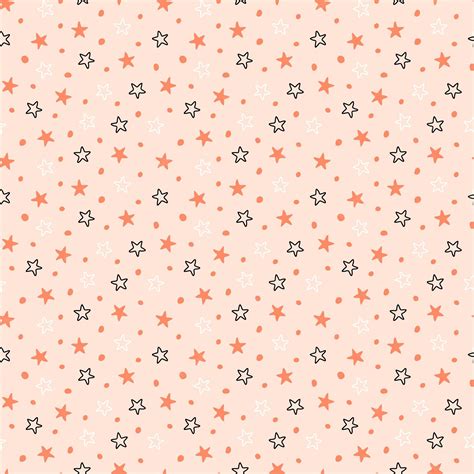 Premium Vector Stars And Dots Seamless Pattern Vector