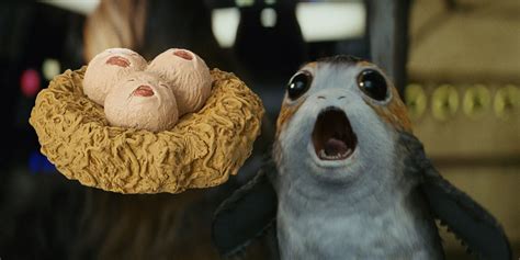 Star Wars The Last Jedis Baby Porgs Revealed Screen Rant
