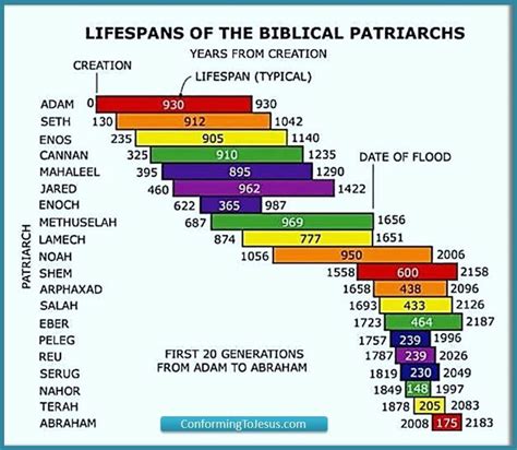 Bible Teachings This Timeline Chart Of The Generations Of The