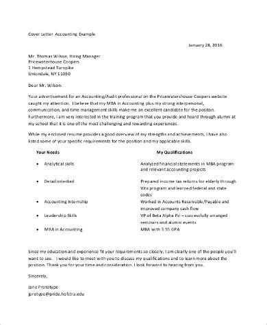 FREE 9+ Sample Accounting Cover Letter Templates in PDF | MS Word