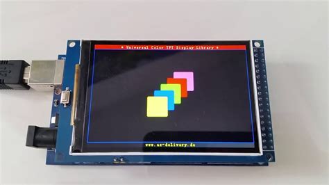 Tft Lcd Display Am Arduino Mega 2560 Mit Utft Bibliothek Youtube