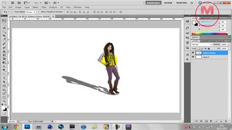 How To Create A Shadow Using Photoshop Cs5 Youtube