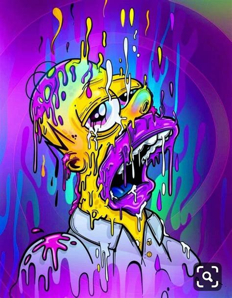 Pin By Mariah On Simpson Trippy Painting Simpsons Art Hippie Painting