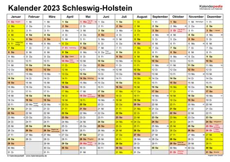 Kalender 2023 Ferien Sh Get Calendrier 2023 Update