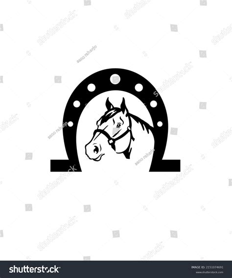 Ranch Farm Horse Logo Design Vector Stock Vector Royalty Free