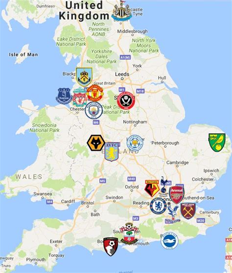Open international league map in google maps (if prompted to open in google maps, click cancel to open in browser) list of international league teams. Premier League Map en 2020 (con imágenes) | Fútbol en ...