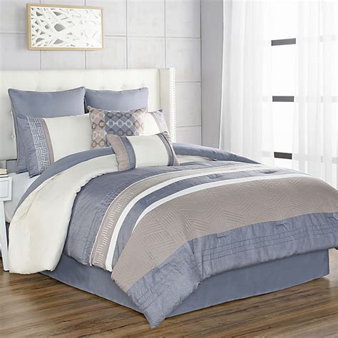 Poor qualitycmlucki bought this comforter set because i loved the pattern, but the material is stiff and uncomfortable even after that is why i bought the comforter set. Slater 8-Piece Comforter Set | Bed Bath and Beyond Canada