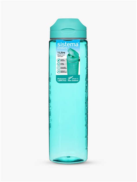 Sistema Hydrate Tritan Active Flip Top Drinks Bottle 1l Assorted