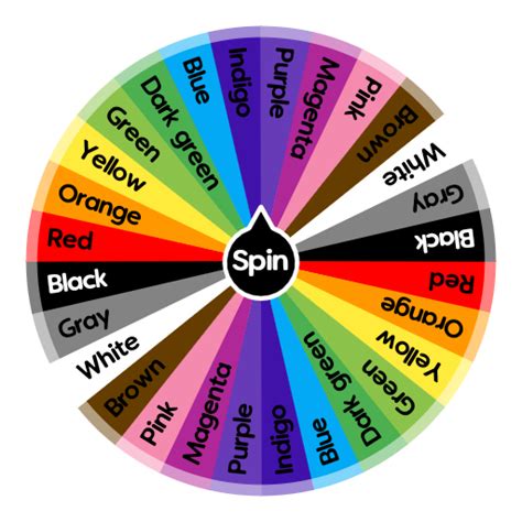 Color Wheel Spin The Wheel App