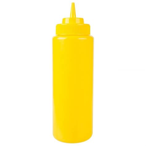 Kh Plastic Squeeze Bottle Yellow Yamzar Hospitality Kitchen Supplies