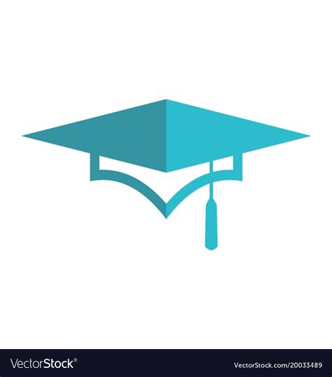 Graduation Hat University Logo Royalty Free Vector Image