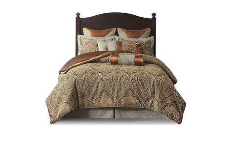 Hampton Hill Bed Comforter Duvet 2 In 1 Set Bed In A Bag Teal Brown