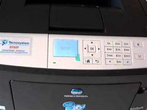 With a time to first print from ready as quick as 6.5 seconds and fast output speed of up to 40ppm (a4), the new bizhub makes light work of all common office output jobs. Konica Minolta bizhub 4000P 4700P - lettura contatori ...