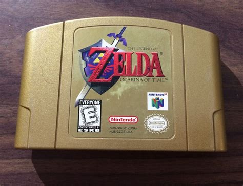 Zelda Ocarina Of Time Gold Collectors Edition Nintendo 64 N64 Cart
