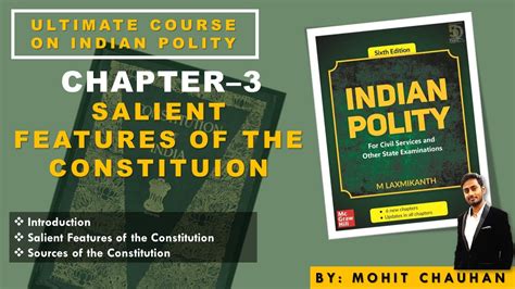 L M Laxmikanth Polity By Mohit Chauhan Salient Features Of The Constitution Part Upsc