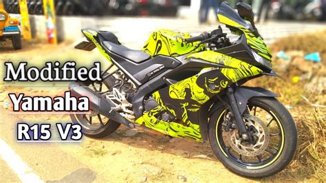 Yamaha R15 V3 Modified R15 V3 Full Body Wrapping Only One In Kerala